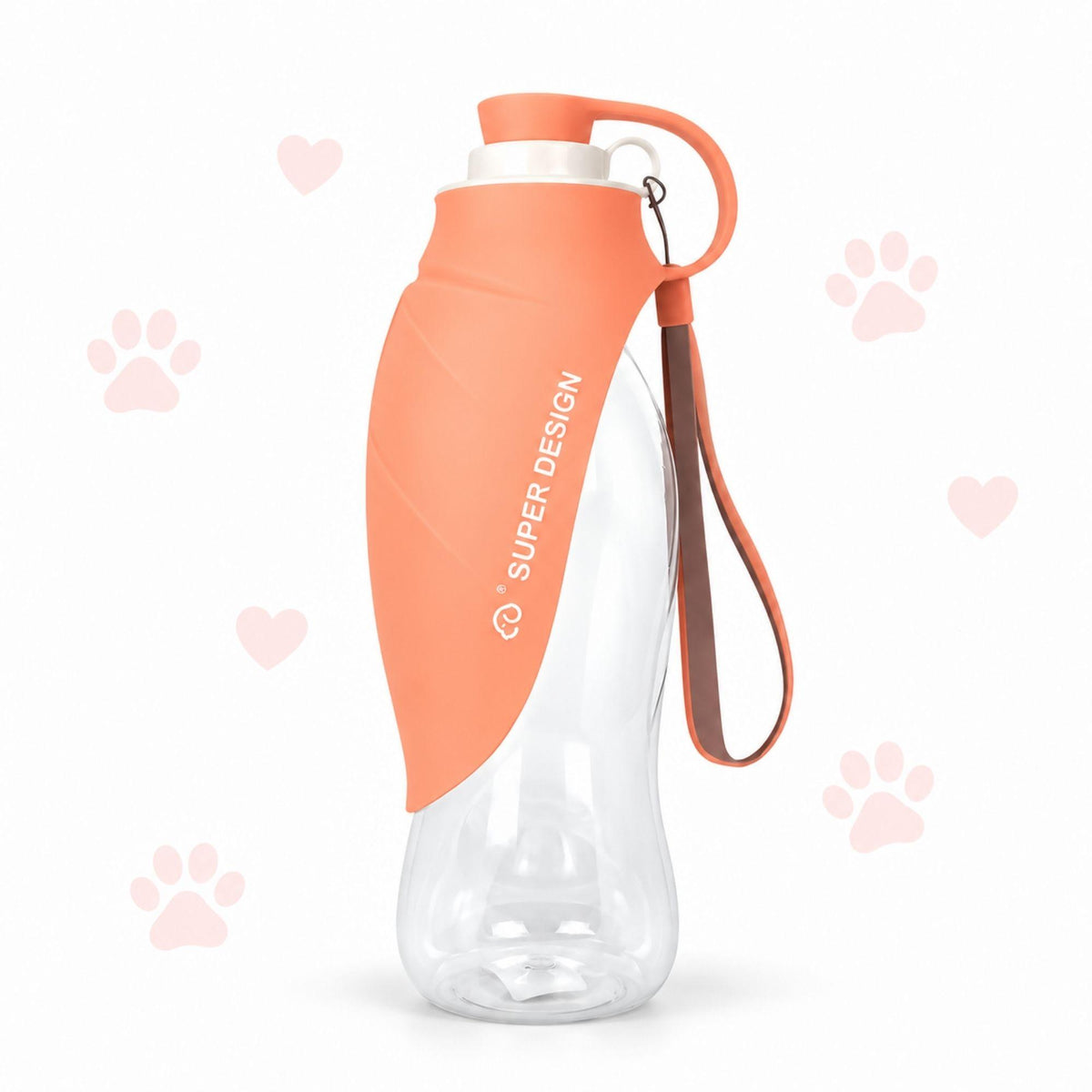 Trinkflasche mit Blattdesign