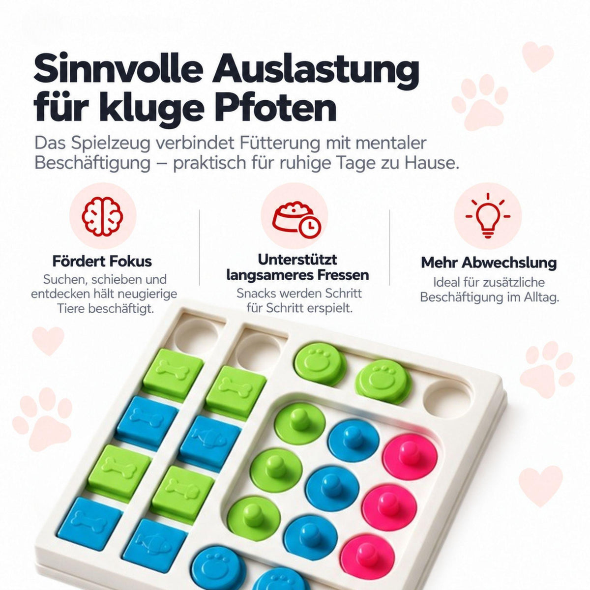 Intelligenzspielzeug – 4 Modelle für Hunde & Katzen