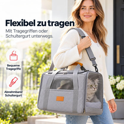 Faltbare Katzentransporttasche für Katzen bis 7,5 kg, Produktdarstellung