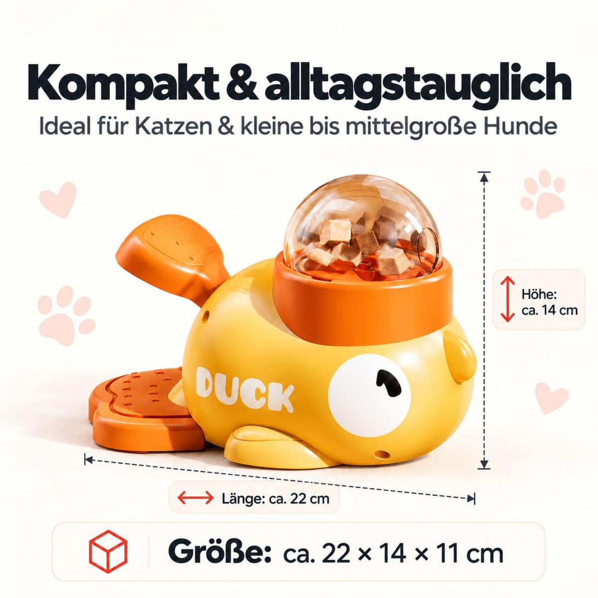 Snack-Ente für Hunde & Katzen