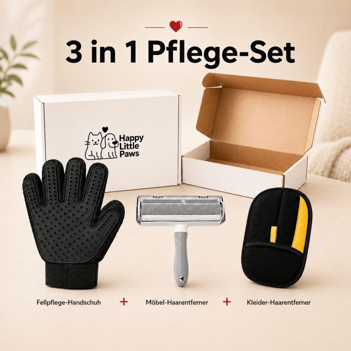 Pflege-Set für Fell, Textilien & Pfoten
