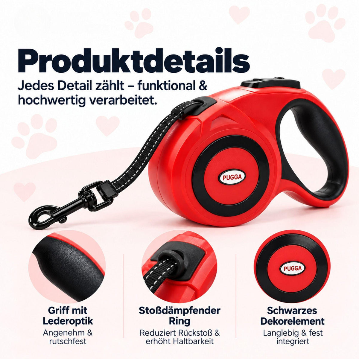 Flexi-Hundeleine mit Spender – Reflektierend & Sicher