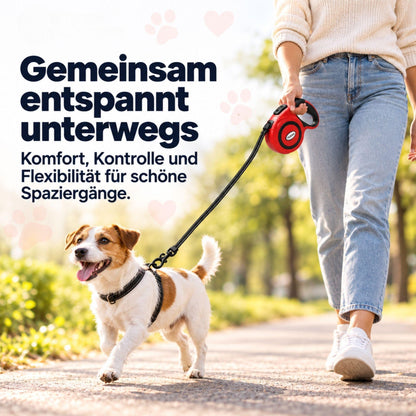 Flexi-Hundeleine mit Spender – Reflektierend & Sicher