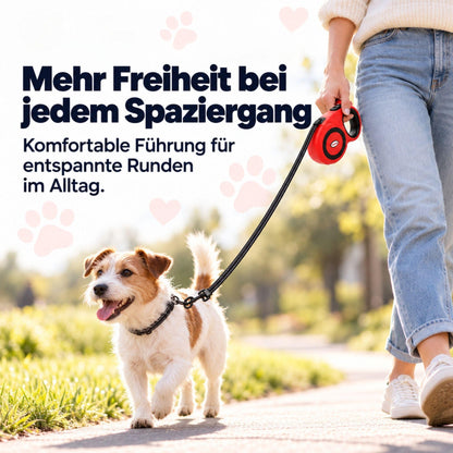 Flexi-Hundeleine mit Spender – Reflektierend & Sicher