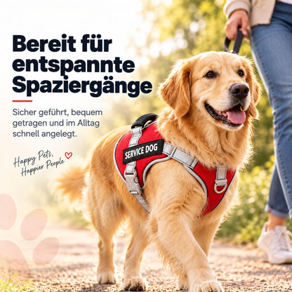 Reflektierendes Hundegeschirr, sicher & verstellbar