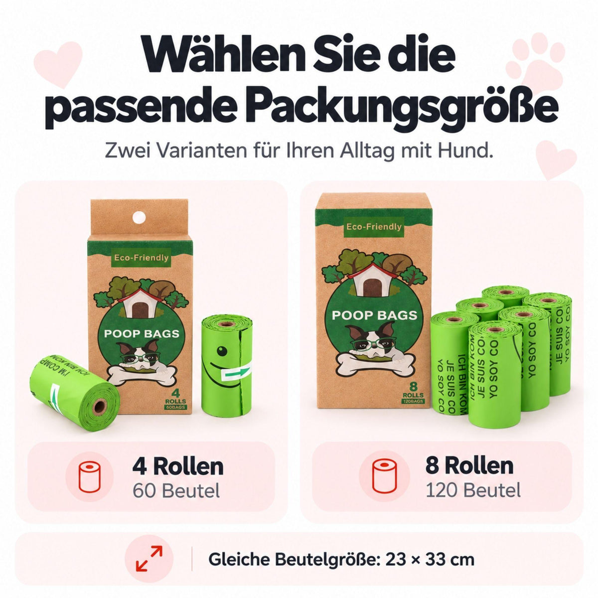 Bio Hundekotbeutel – Kompostierbar & Duftend