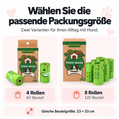 Bio Hundekotbeutel – Kompostierbar & Duftend