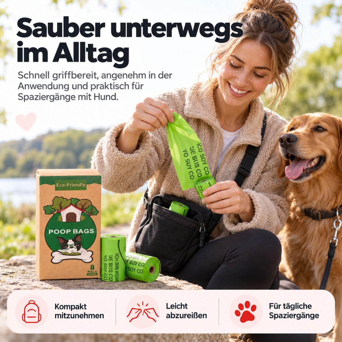 Bio Hundekotbeutel – Kompostierbar & Duftend