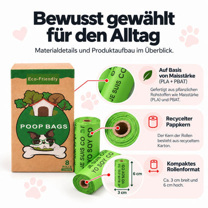 Bio Hundekotbeutel – Kompostierbar & Duftend