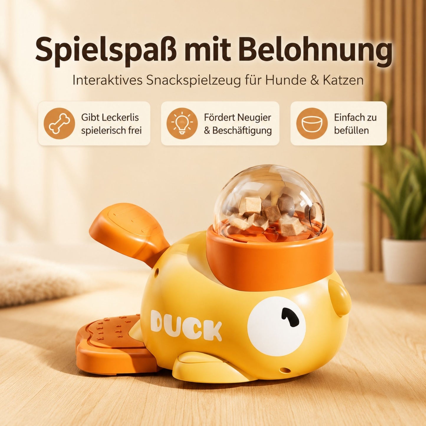 Snack Duck for Dogs & Cats