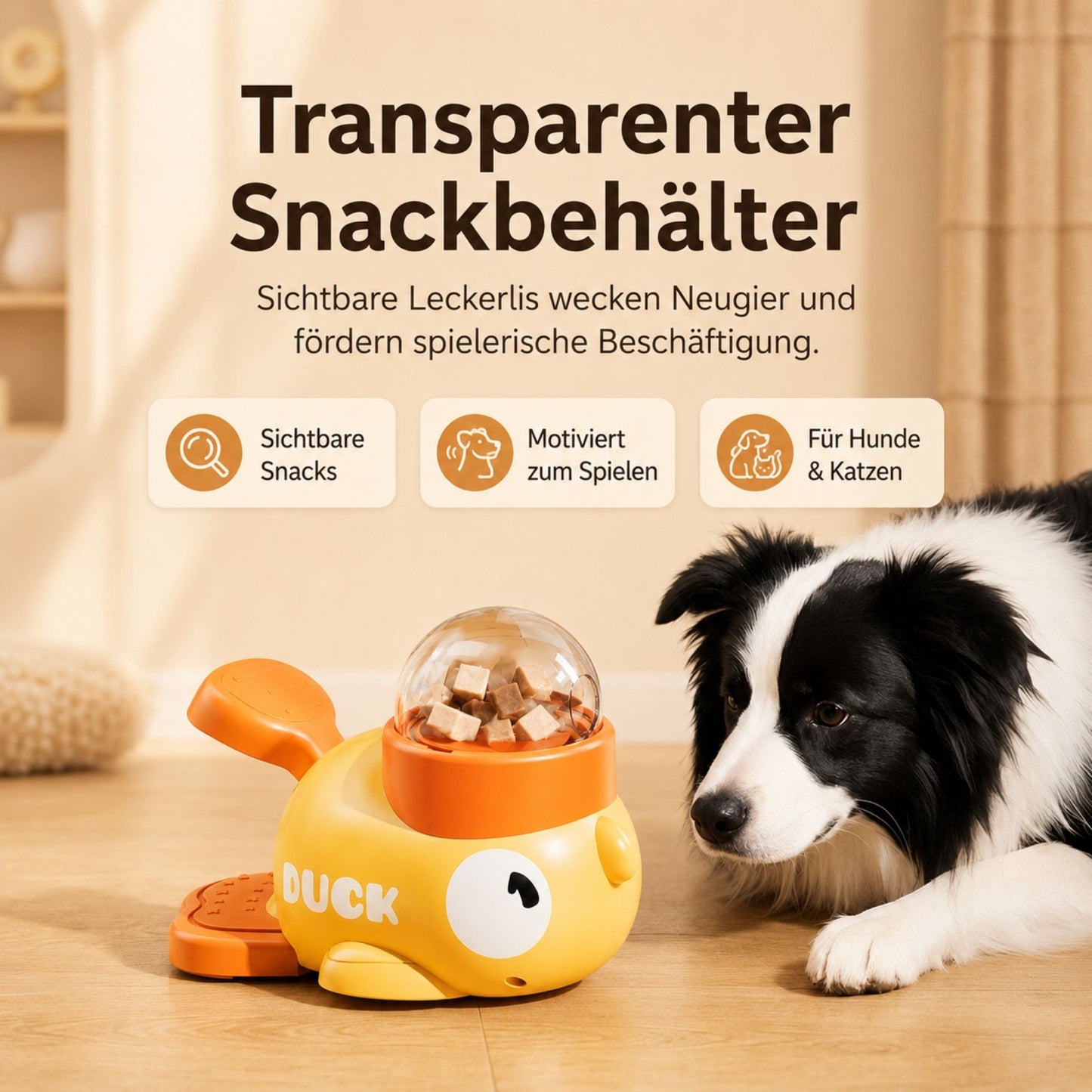 Snack Duck for Dogs & Cats