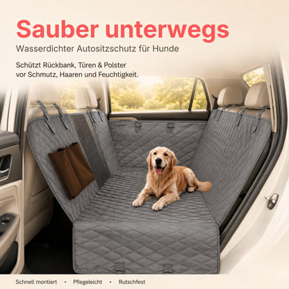 Dog Car Seat Cover - Waterproof with Viewing Window