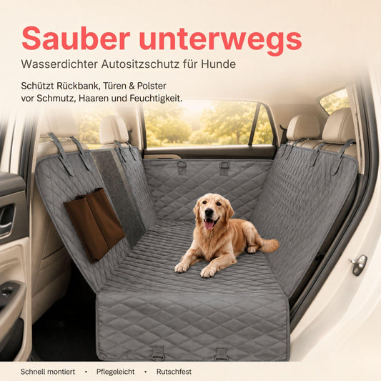 Hunde-Autoschondecke – Wasserdicht mit Sichtfenster