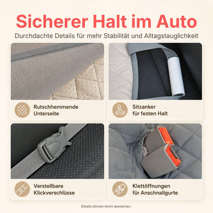 Dog Car Seat Cover - Waterproof with Viewing Window