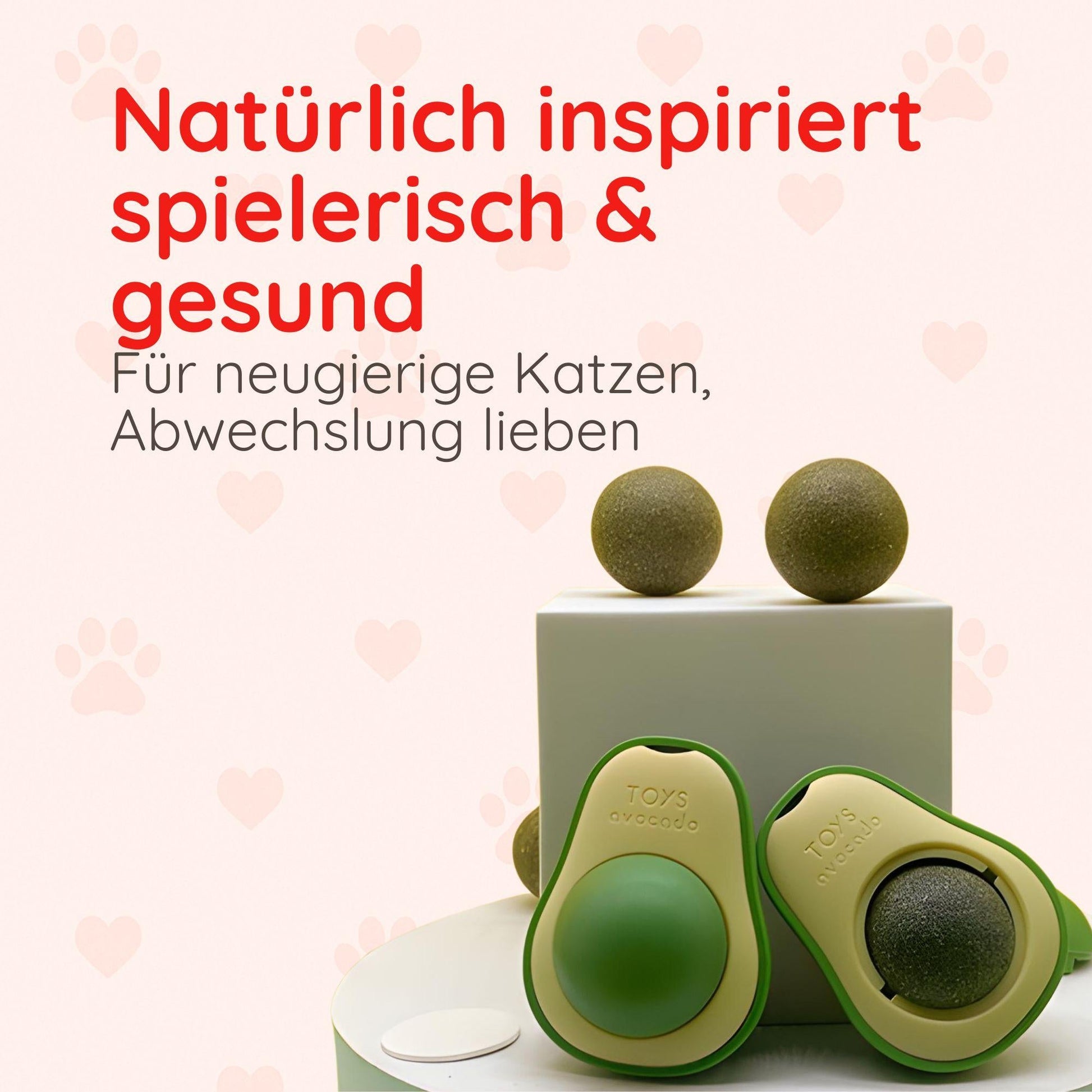 Avocado Katzenminze-Ball – Für Zahnpflege & Spielspaß Happy Little Paws