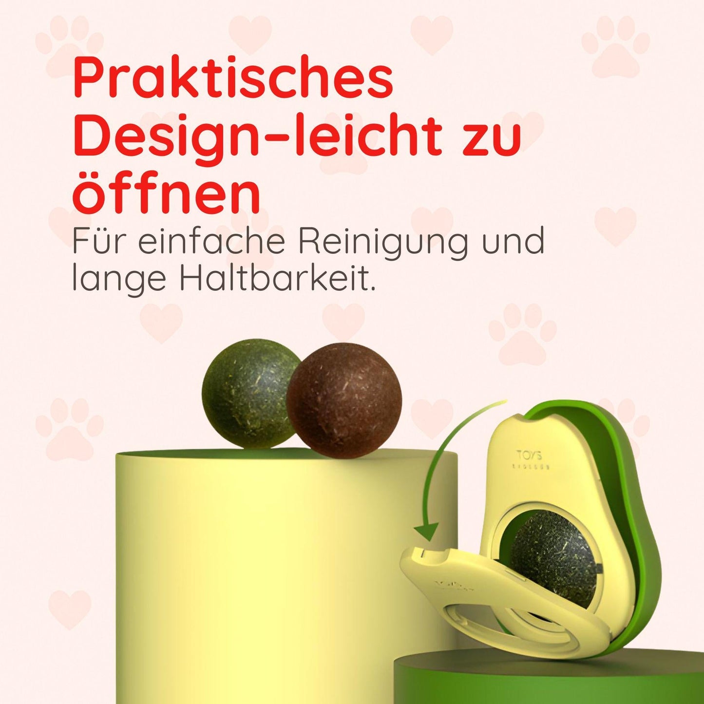 Avocado Katzenminze-Ball – Für Zahnpflege & Spielspaß Happy Little Paws