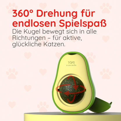 Avocado Katzenminze-Ball – Für Zahnpflege & Spielspaß Happy Little Paws