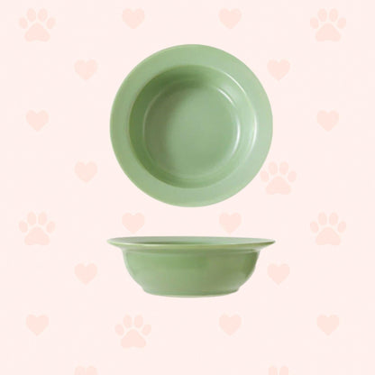 Bambus-Keramik Futternapf – Erhöht & ergonomisch Happy Little Paws