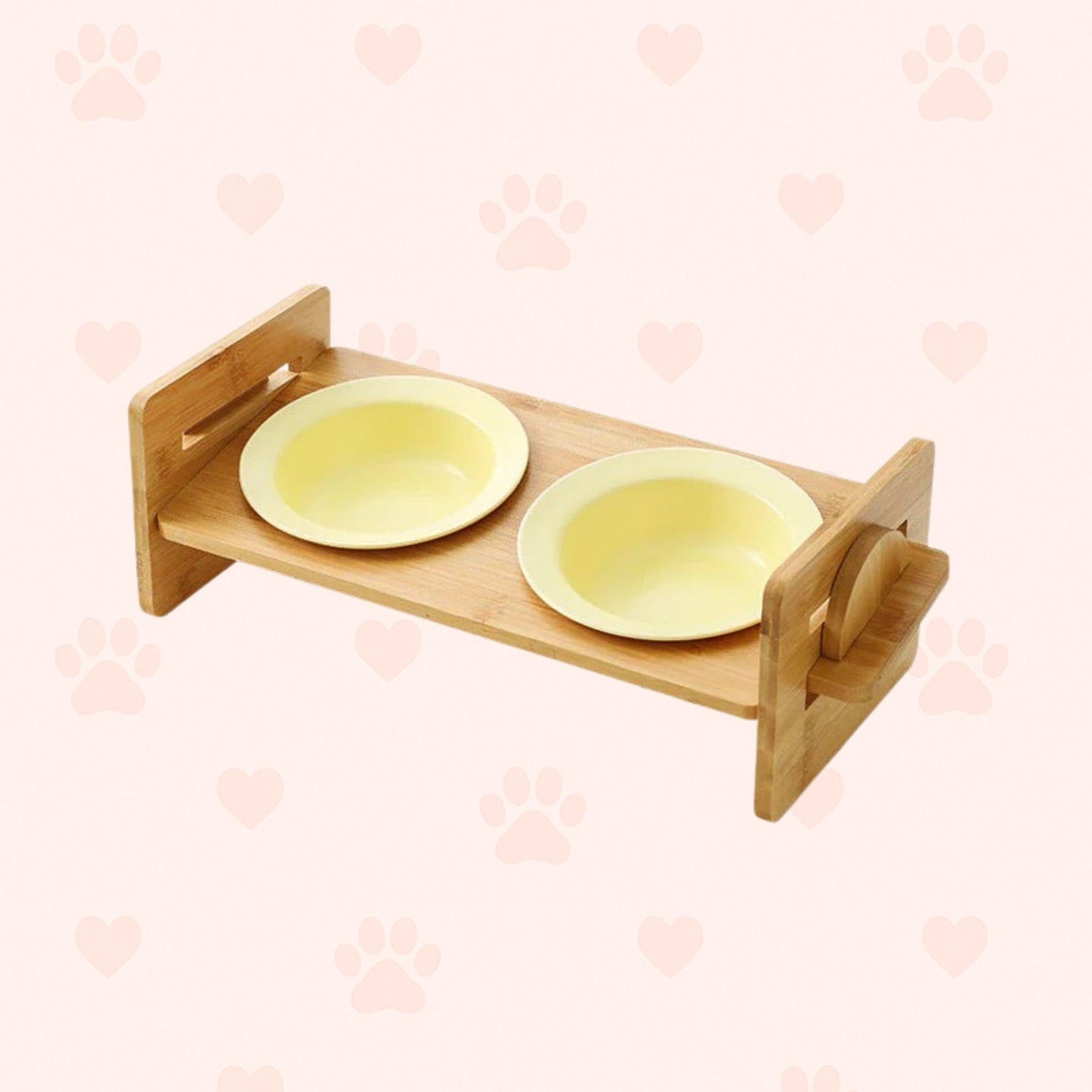 Bambus-Keramik Futternapf – Erhöht & ergonomisch Happy Little Paws