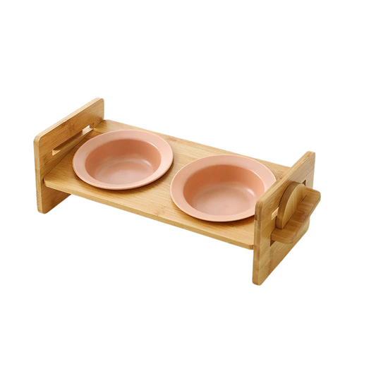 Bambus-Keramik Futternapf – Erhöht & ergonomisch Happylittlepaws