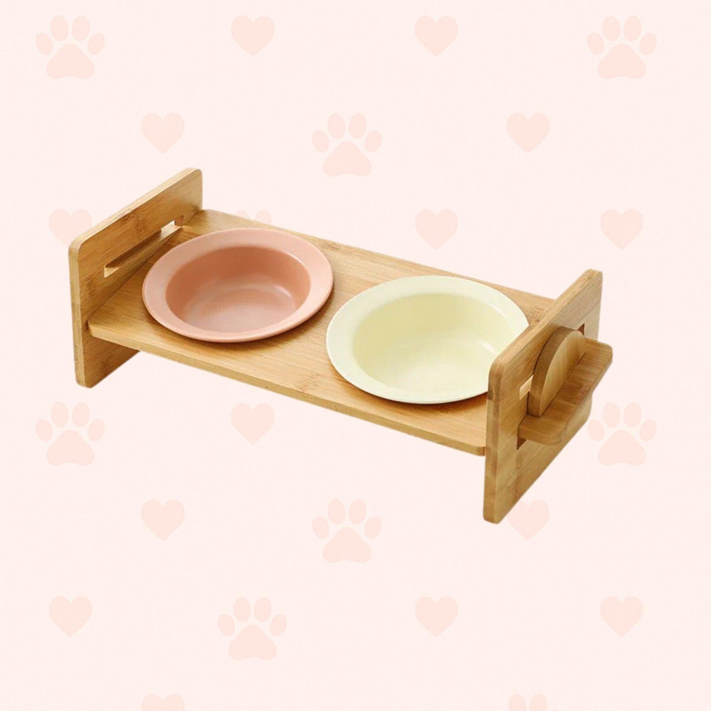 Bambus-Keramik Futternapf – Erhöht & ergonomisch Happy Little Paws