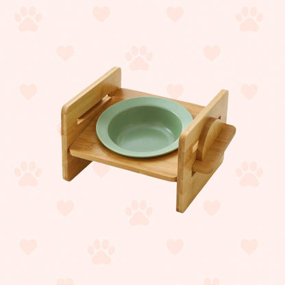 Bambus-Keramik Futternapf – Erhöht & ergonomisch Happy Little Paws