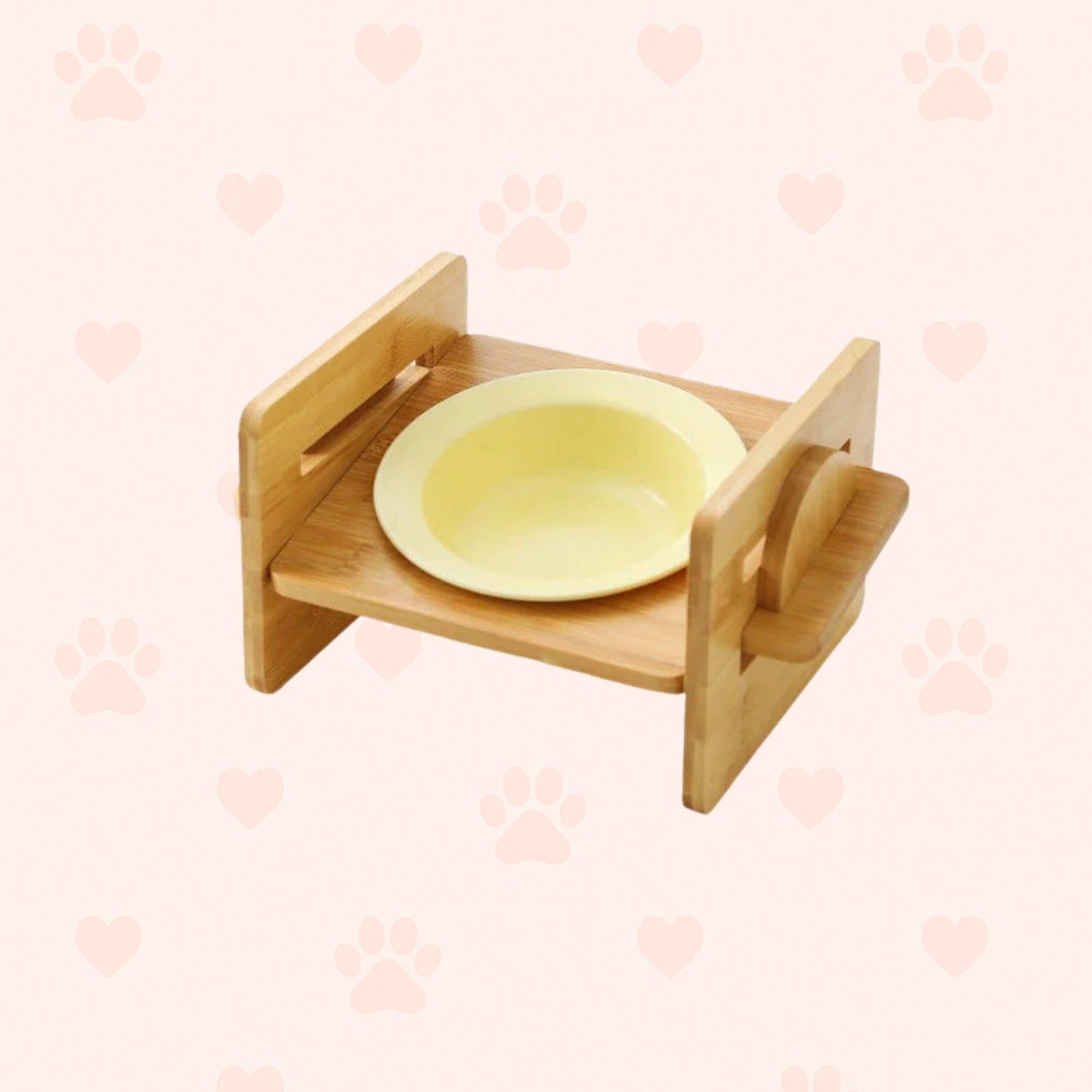 Bambus-Keramik Futternapf – Erhöht & ergonomisch Happy Little Paws