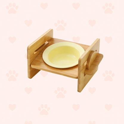 Bambus-Keramik Futternapf – Erhöht & ergonomisch Happy Little Paws