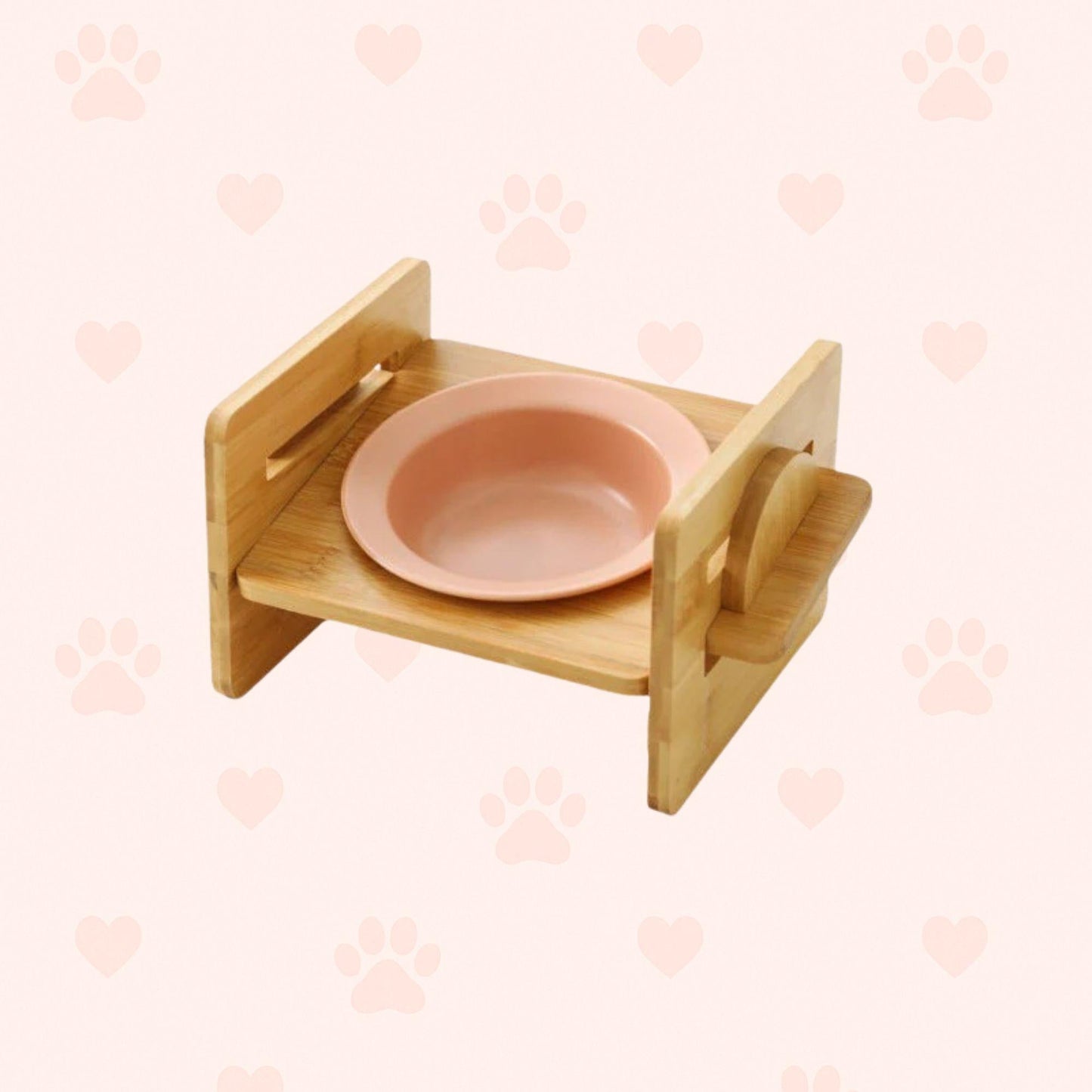 Bambus-Keramik Futternapf – Erhöht & ergonomisch Happy Little Paws