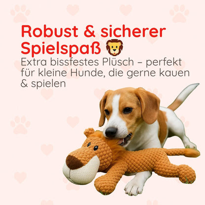 Beißfestes Plüsch-Hundespielzeug für kleine Hunde 28cm Happy Little Paws