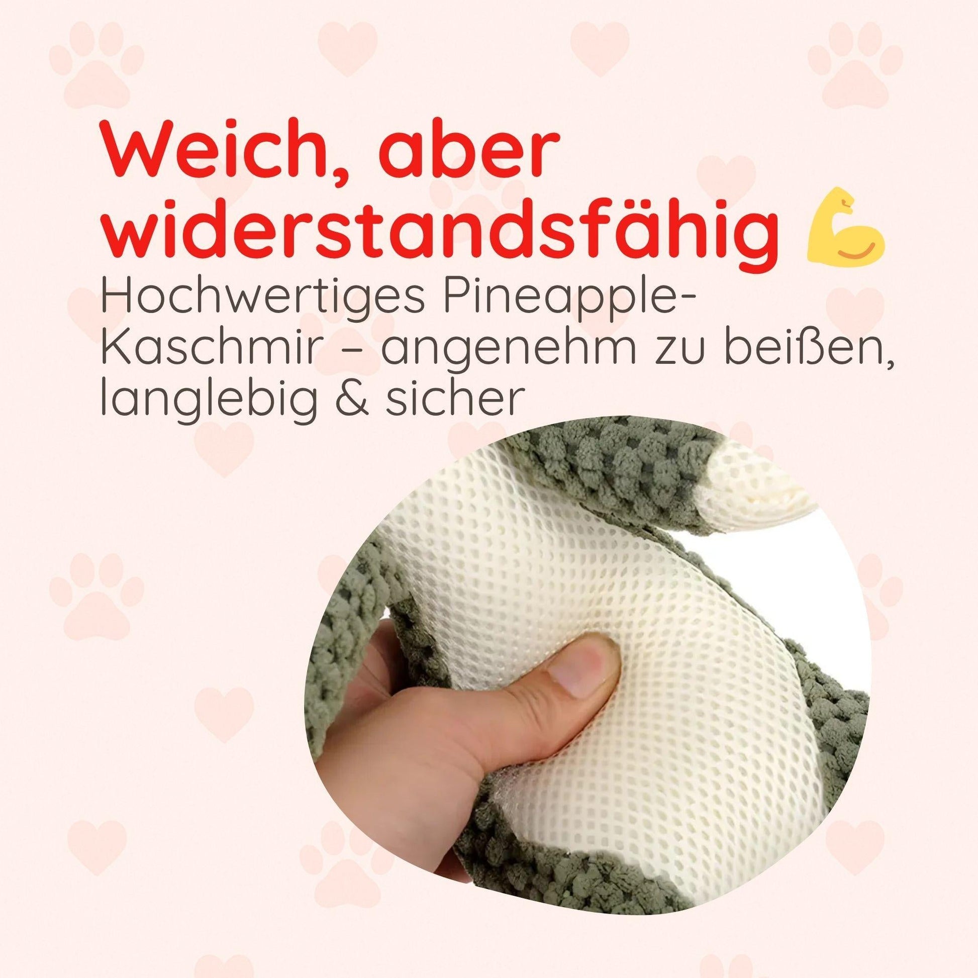 Beißfestes Plüsch-Hundespielzeug für kleine Hunde 28cm Happy Little Paws