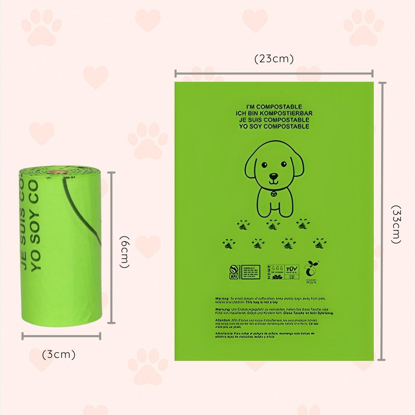 Bio Hundekotbeutel – Kompostierbar & Duftend Generic