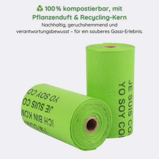 Bio Hundekotbeutel – Kompostierbar & Duftend Happylittlepaws