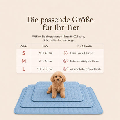 Kühlmatte für Hunde und Katzen, Leicht & atmungsaktiv für warme Tage