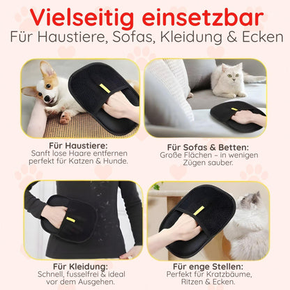 Fellpflege-Handschuh – 3-in-1 gegen Tierhaare - Happy Little Paws