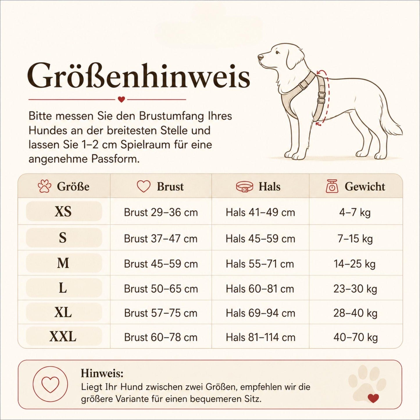 Reflektierendes Hundegeschirr, sicher & verstellbar