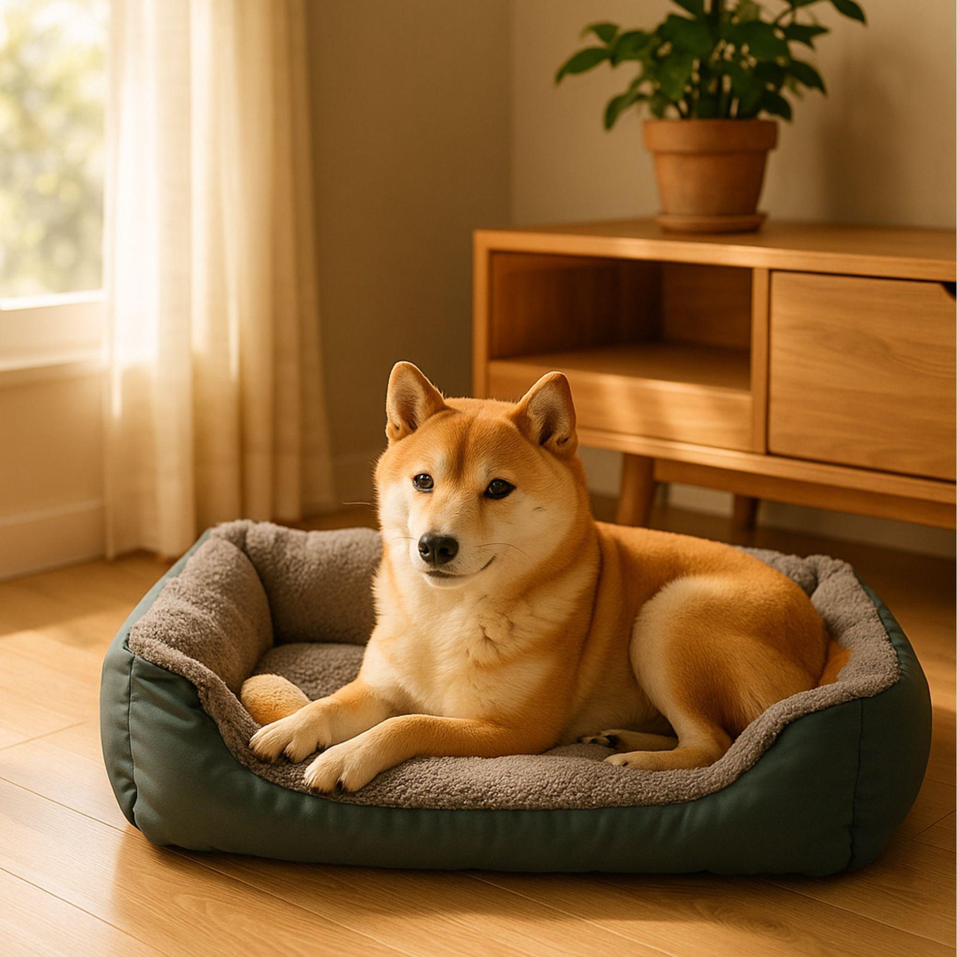 Haustierbett – Weich, Wasserdicht & Gemütlich Happy Little Paws