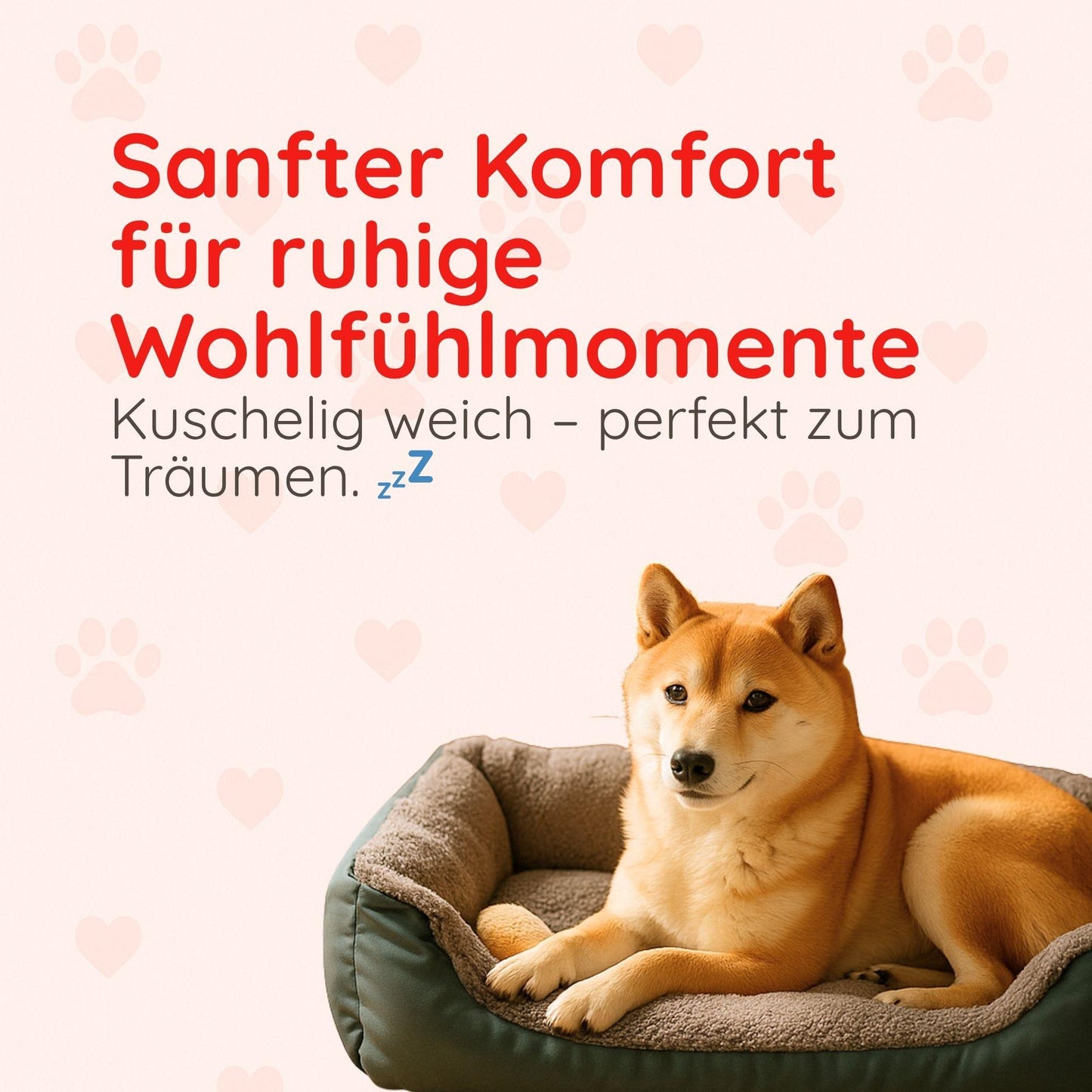 Haustierbett – Weich, Wasserdicht & Gemütlich Happy Little Paws