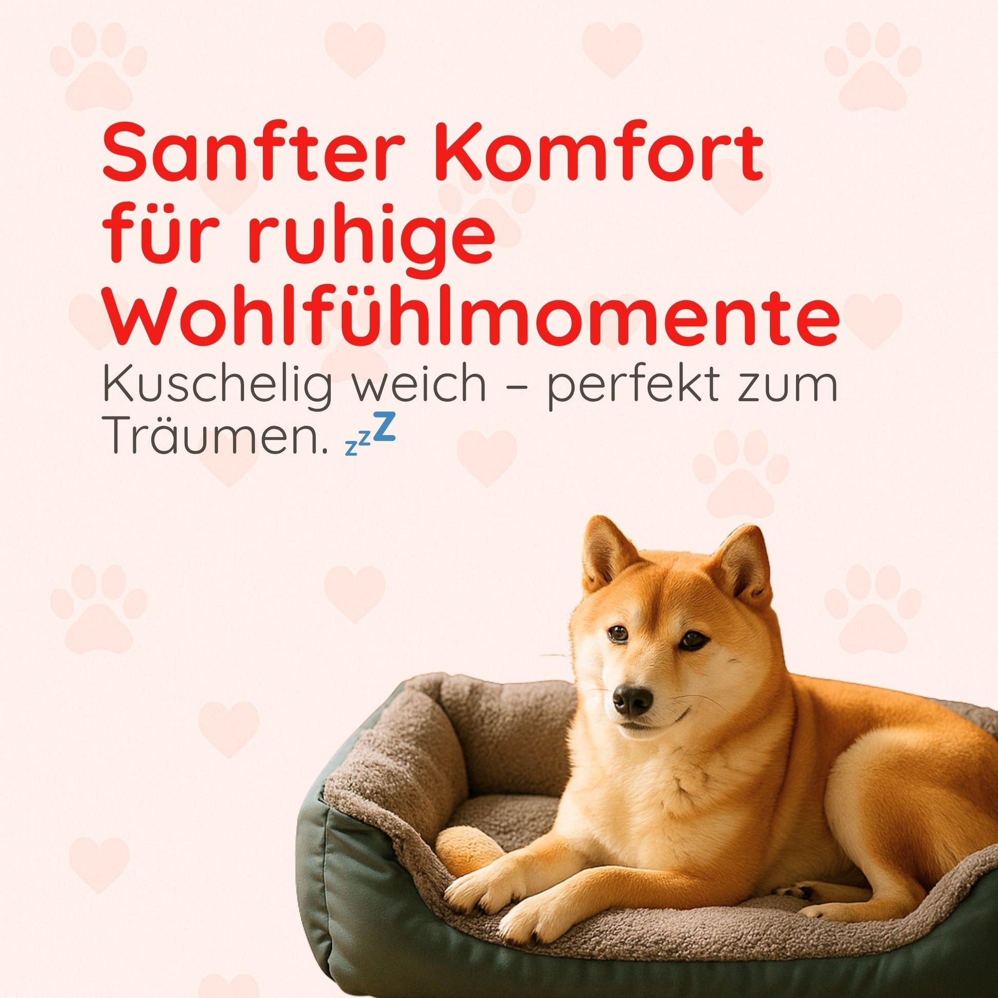 Haustierbett – Weich, Wasserdicht & Gemütlich Happy Little Paws