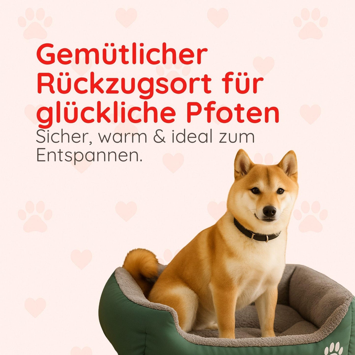 Haustierbett – Weich, Wasserdicht & Gemütlich Happy Little Paws