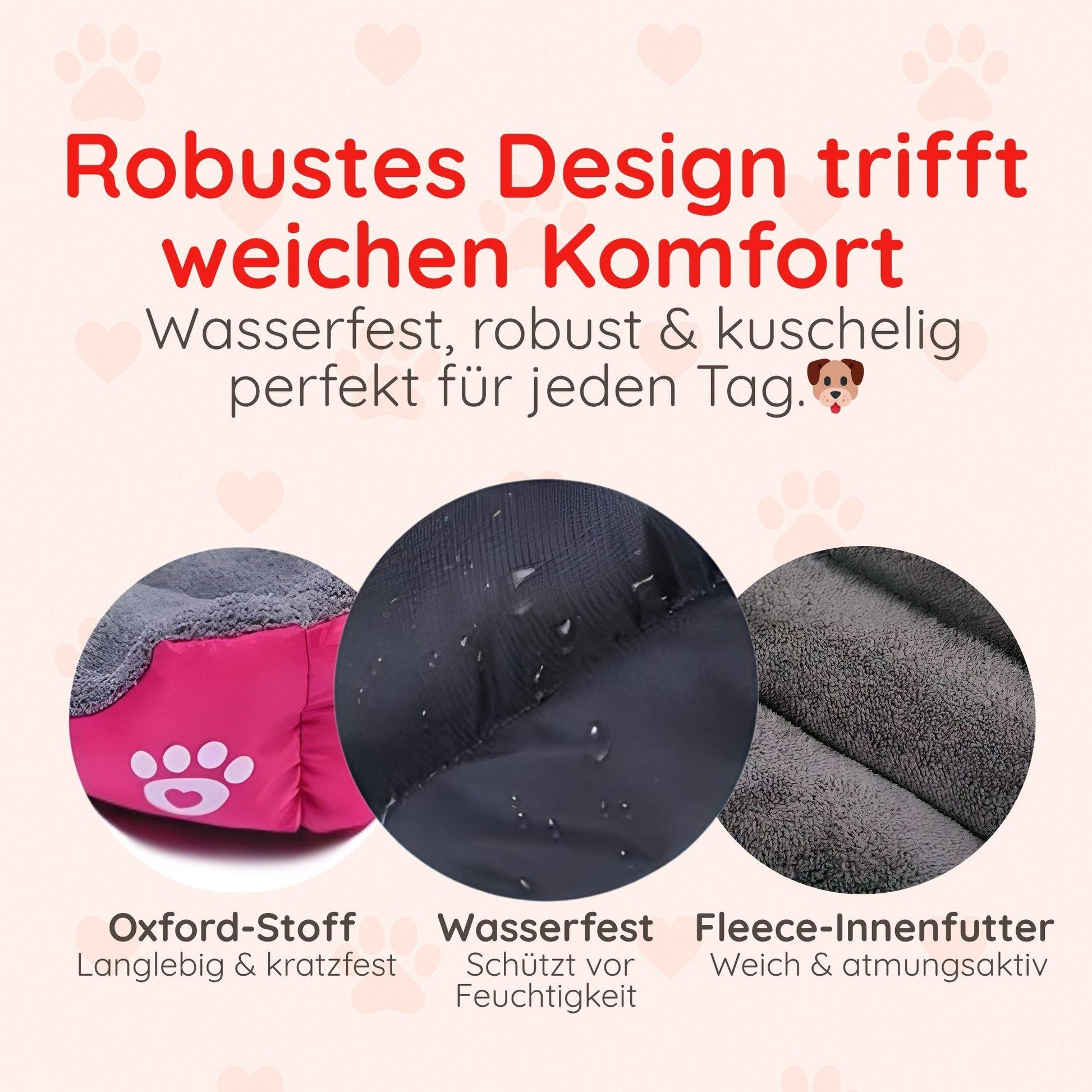 Haustierbett – Weich, Wasserdicht & Gemütlich Happy Little Paws