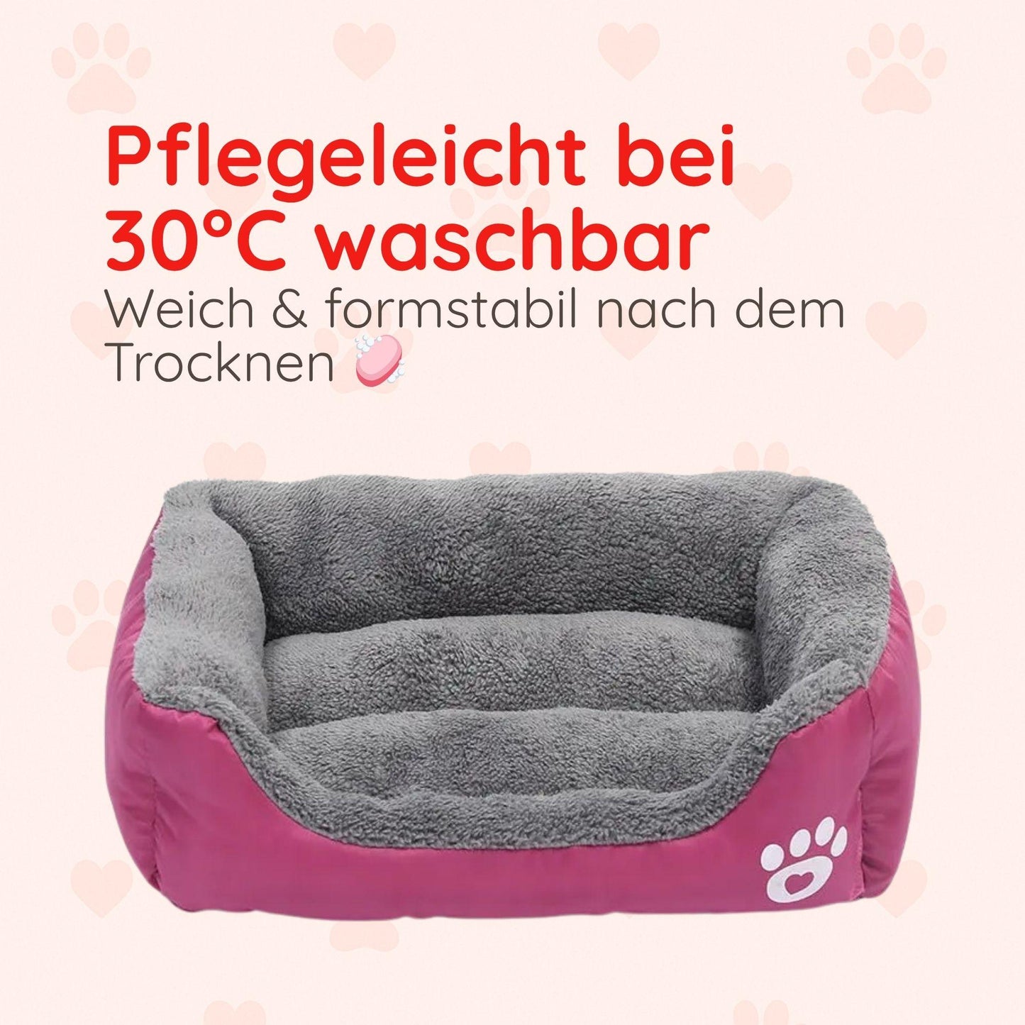 Haustierbett – Weich, Wasserdicht & Gemütlich Happy Little Paws