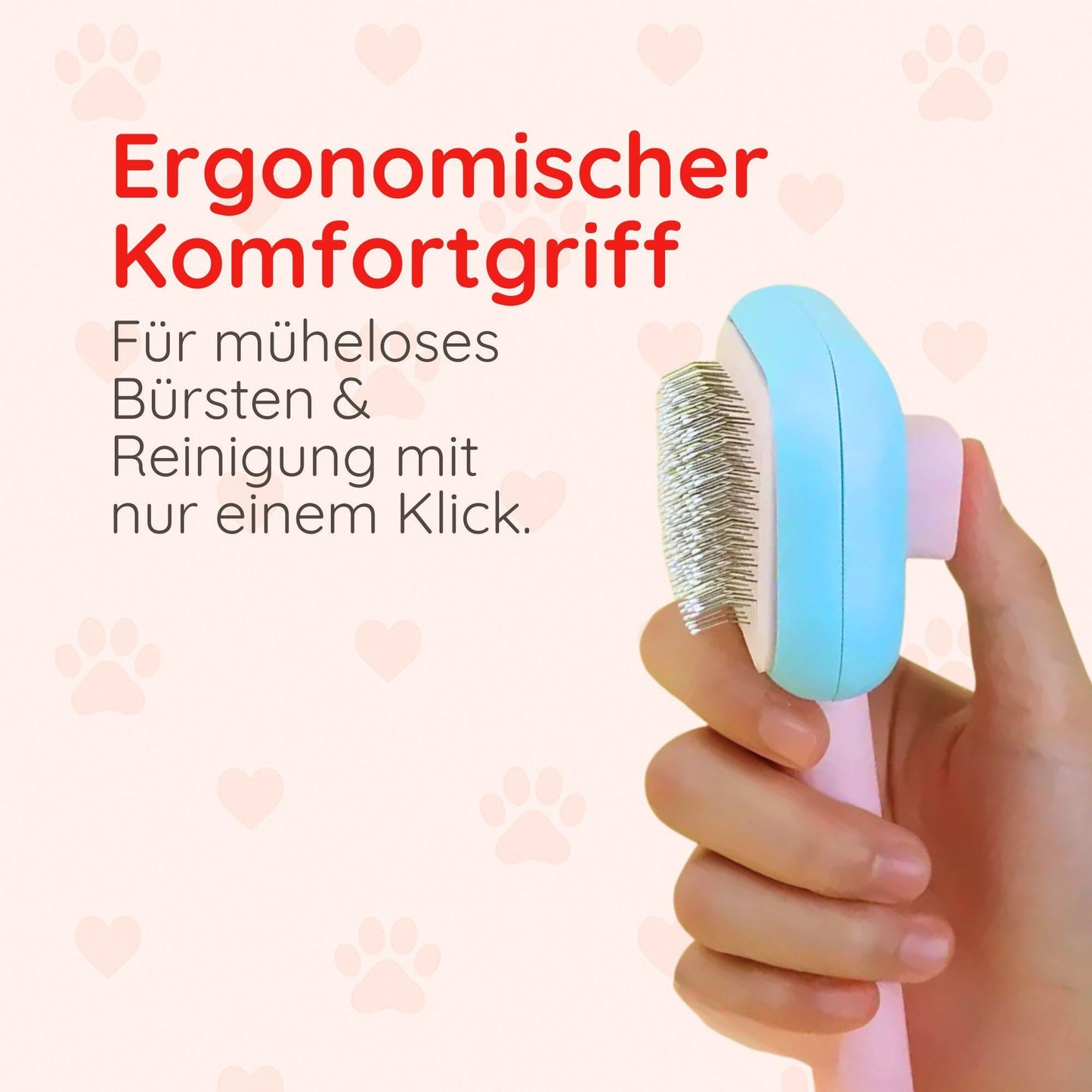 Haustierbürste wiederverwendbar – Für Fell & Massage Happy Little Paws