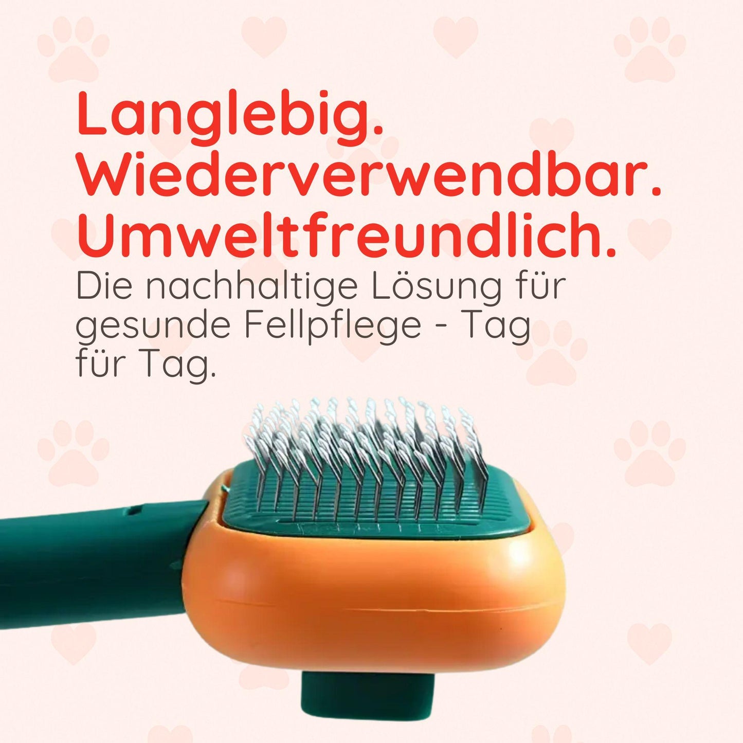 Haustierbürste wiederverwendbar – Für Fell & Massage - Happylittlepaws