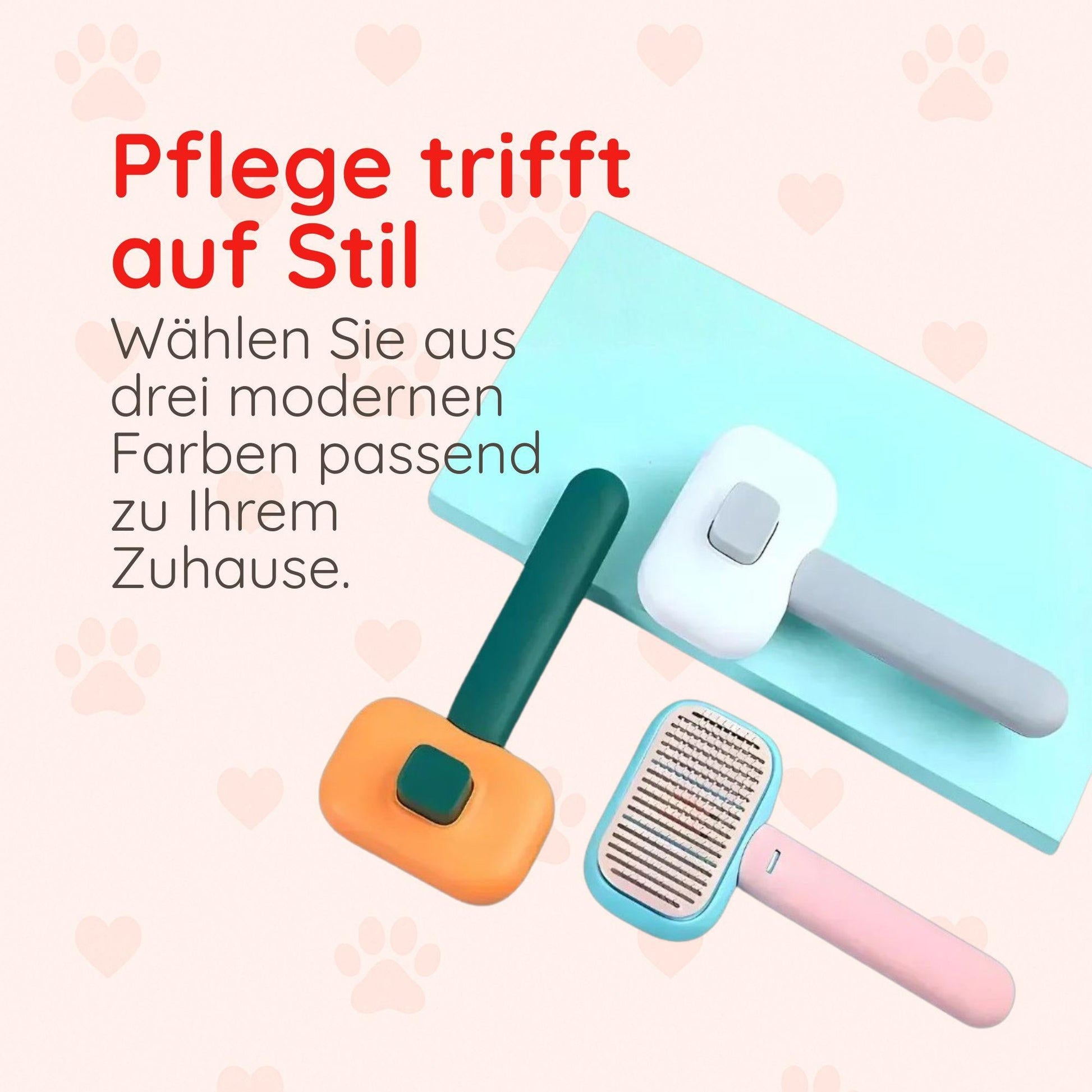 Haustierbürste wiederverwendbar – Für Fell & Massage Happy Little Paws