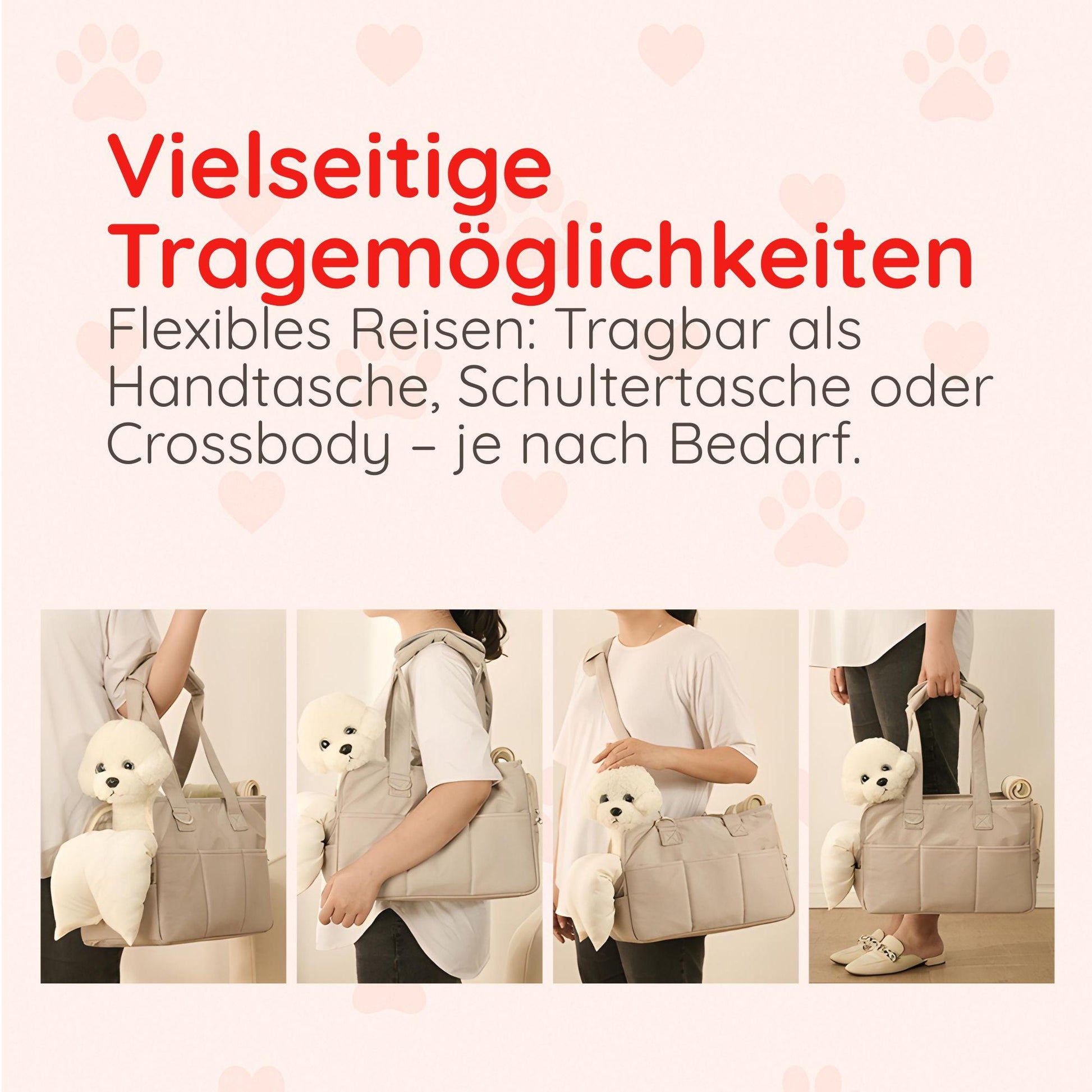 Haustiertragetasche – Für Katzen & kleine Hunde Happy Little Paws