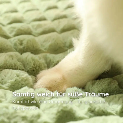 Hundebett mit Nackenrolle & Herzdetail - Happylittlepaws