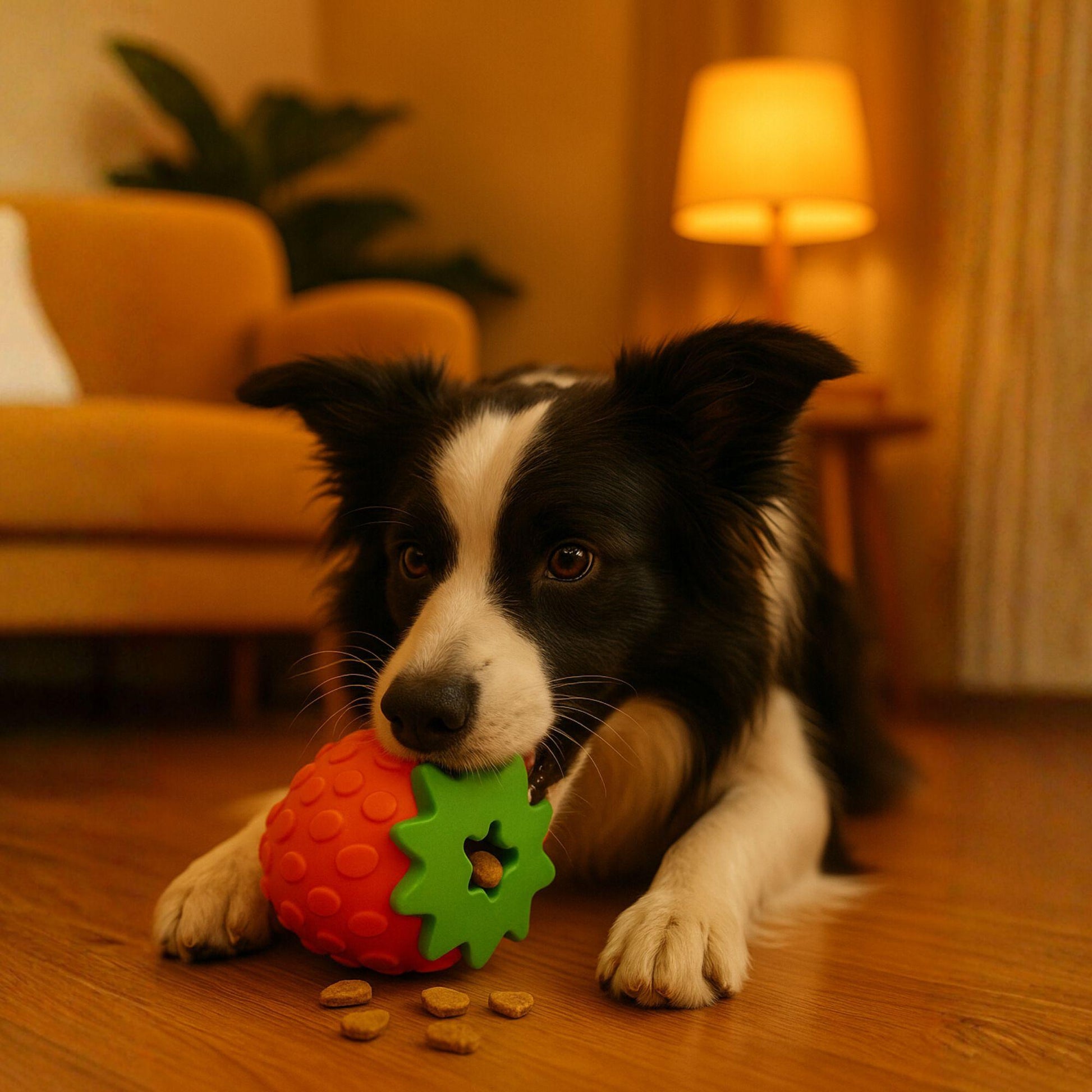 Kauspielzeug Erdbeere – Interaktiv & Aus Naturgummi Happy Little Paws