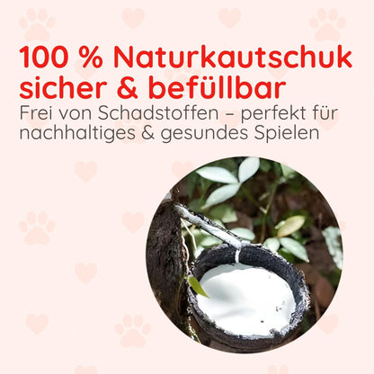 Kauspielzeug Erdbeere – Interaktiv & Aus Naturgummi - Happylittlepaws