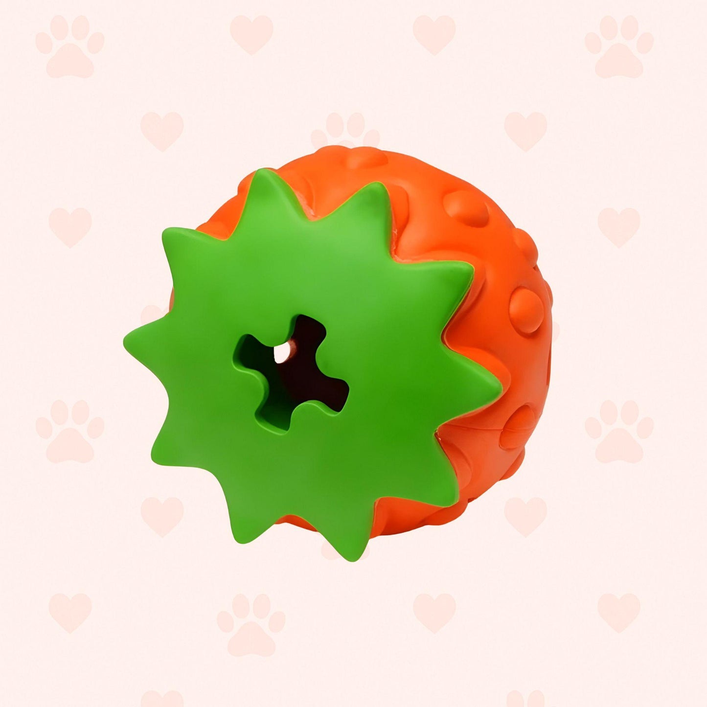 Kauspielzeug Erdbeere – Interaktiv & Aus Naturgummi - Happylittlepaws